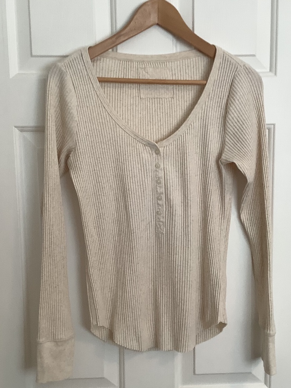 Aerie Ribhed Henley Top